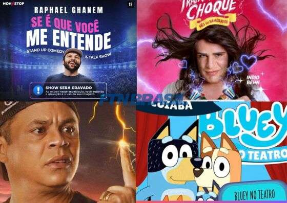banner espetáculos em Cbá