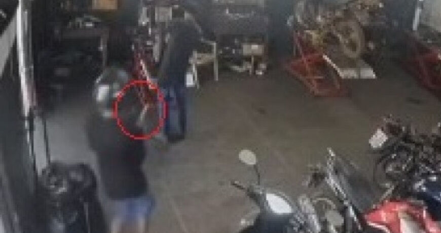 Adolescente de 14 anos é executado em oficina mecânica em Cáceres; veja vídeo